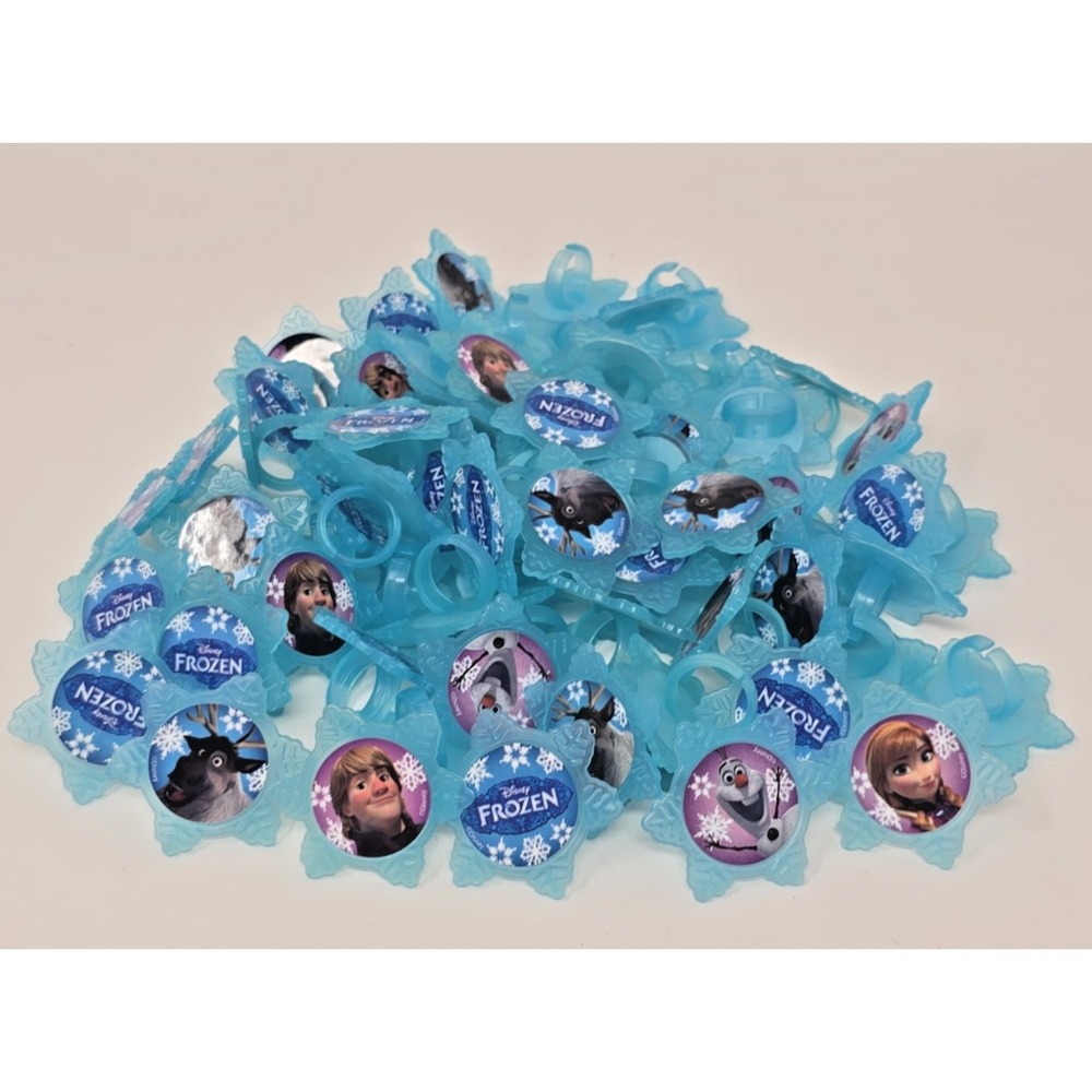 Bakery Crafts Plastic Cupcake Rings Favors Toppers New Lot of 75 "Frozen" #1